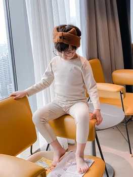 Bērnu Dralon termoveļas 2020 Jaunas Ziemas Vidējo un Lielo Bērnu Zemāko Modes Zēnu Pidžamas Uzvalks