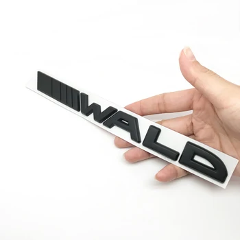 Car styling, 3D metāla WALD Black Bison Emblēmas Nozīmīti Uzlīmes Spārns Aizmugurējais Bagāžnieka Sānu Auto Uzlīme par Mercedes-Benz E S