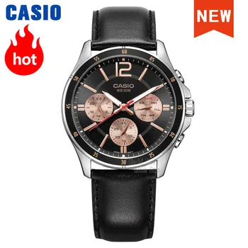 Casio skatīties rokas vīriešiem skatīties top zīmola luksusa uzstādīt modes Biznesa kvarca skatīties relogio masculino MTP-1374L-1A2