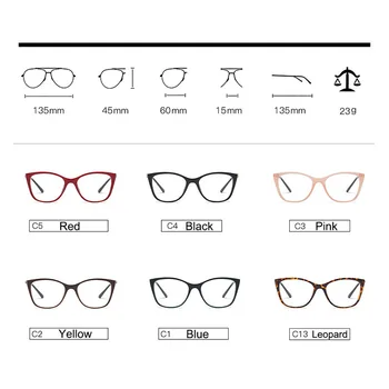 Daļēji Caurspīdīgu Malu Rāmi, Optiskās Brilles Pilna Loka Sieviešu, Recepšu Brilles Rāmis Sieviete Krāsains Briļļu Dizaineru Zīmolu