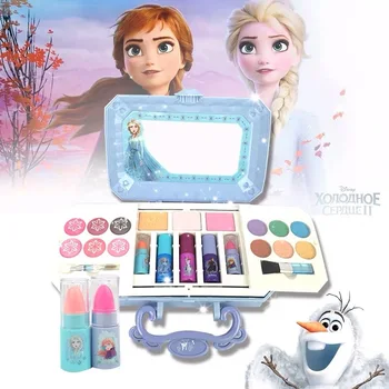 Disney meitenes saldēti 2 princese elza anna Kosmētika Skaistumkopšanas Komplekts Rotaļlieta bērniem snow White princess Modes Rotaļlietas meitenēm grims komplekts