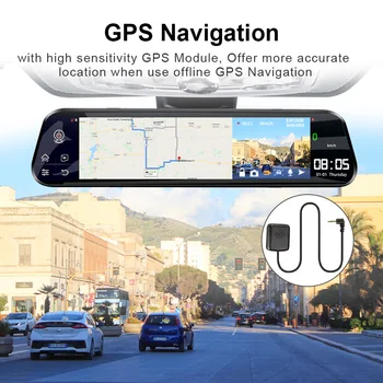 Dropshipping E-ACE 12 Collu Android 4G Automašīnas Kamera, Android, GPS Navigācija, videoieraksts, Bluetooth, WiFi, ADAS Auto Reģistratoru