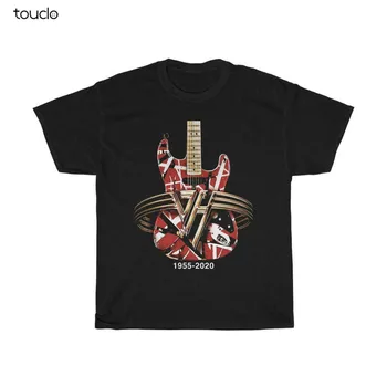Eddie Van Halen Ģitāras Koncertu 1955-2020 T-Krekls Unisex Melns S-3XL