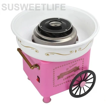 Elektriskās Mini Saldu kokvilnas konfektes maker mašīna nostalģija DIY Kokvilnas Candy cukuru mašīna bērniem dāvanu bērniem, meitene, zēns 220V