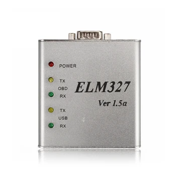ELM327, Metāla, Alumīnija OBD2 Auto Diagnostikas Rīks ELM 327 Metāla USB Interfeiss Kodu Lasītājs, Skeneris, V1.5/V1.5.a