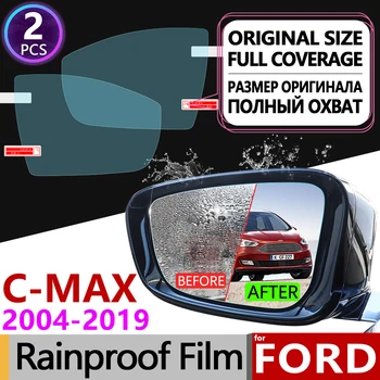 Ford C-MAX mk1 mk2 2004-2019 Pilnībā Segtu Anti Miglas Filmu Atpakaļskata Spogulis Anti-Miglas Piederumi Focus C MAX Grand CMAX 2010 2011