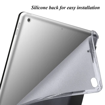 GOOJODOQ Vāks iPad 2018 Gadījumā, 9.7,Ultra Slim Magnētisko Ādas + Glitter Bling Mīksta Silikona Atpakaļ Smart cover