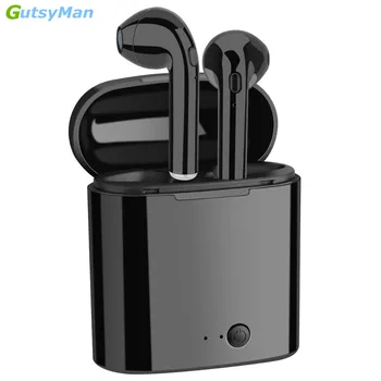 GutsyMan Vairumtirdzniecības cenu i7s TWS Mini Bluetooth Bezvadu Austiņas Stereo Earbuds Austiņas Ar Uzlādes Rūtiņu dropshipping