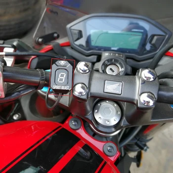 Honda 6 pakāpju LED Rīku Ciparu Displejs Indikators Motociklu Plastmasas Gaismas Direct Plug-in Red/Blue/Green CBR600RR CBR1000RR