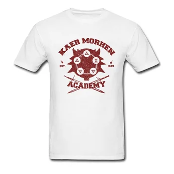 Iespiests T-Krekls Smieklīgi Apkalpes Kakla Kaer Morhen Akadēmija Kokvilnas Vīriešu T-Veida Dizains Ar Īsām Piedurknēm Tee Krekli, Vairumtirdzniecība