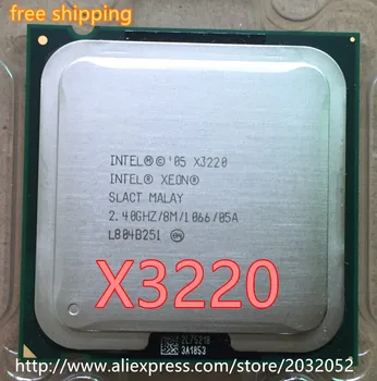 Intel Xeon CPU X3220 PROCESORS 2.4 GHz/ LGA 775 /8MB L2 Cache/quad-CORE/105W (darba Bezmaksas Piegāde)