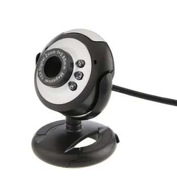 Ir 2021. KARSTĀ Jauns 360 Grādu Grozāms 2.0 HD Webcam 1080p USB Kameras Video Ierakstīšana Web Kamera Ar Mikrofonu, Lai PC Dators