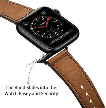 Itālija Ādas siksna Apple skatīties joslas 44mm 40mm iWatch 42mm 38mm Watchband aproce Apple skatīties series 5 4 3 6 se