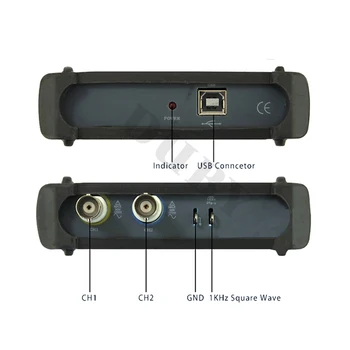 Jauns 2 Kanāli ISDS220A 2 IN 1 GAB USB Virtuālo Digitālo Oscilloscop+Spektra Analizatori 60MHz 200MSa/s
