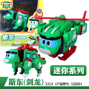 Jaunu Gogo Dino ABS Deformācijas Auto/Lidmašīnu Darbības Rādītāji Transformācijas Dinozauru rotaļlietas