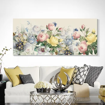 Jaunā Eiropas stila Ziedu 5D Pilna Dimanta Urbšanas Krāsošana, Guļamistabas Gultas Dzīvojamā Istaba Vienkāršu Mūsdienu Apaļā Dimanta Izšūšana