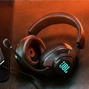 JBL Quantum 400 Pār-auss Spēļu Austiņu Vadu ESport Austiņas ar Mikrofonu Austiņas PlayStation/Nintendo Switch/iPhone/ Mac//VR