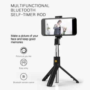 K10 Bluetooth 4.0 Selfie Nūju Statīvs 3.5-6.2 collu Mobilais Tālrunis Smart Remote Bezvadu Rokas Pagarināt Monopod iOS/Androi
