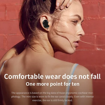 KARSTĀ TWS18 Taisnība Bezvadu Bluetooth Austiņas Stereo Mūzikas Auss Earbuds Brīvroku Sporta Austiņas ar Mikrofonu priekš iPhone X Samsung