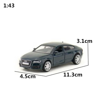 Kaste dāvanu modelis,Augsts simulācijas 1:43 sakausējuma pull atpakaļ AUDI A7 modeļa automašīnām,Oriģinālo iepakojumu,tirdzniecība, rotaļlietas,bezmaksas piegāde