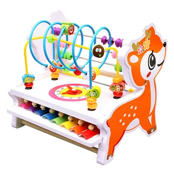 Koka Montessori Izglītības Rotaļlieta Chidlren Abacus Rotaļu Krelles Ap Matemātika Rotaļlietas, Bērnu Mūzikas Xylophone Mācību Mācību Līdzekļi