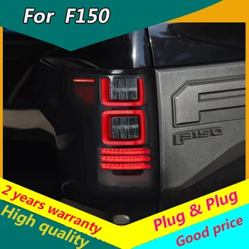 KOWELL Automašīnu Full LED lukturu Ford F150 Aizmugurējie Lukturi-2018 ASV F-150 Raptor Versiju ar Sarkanā Signāla