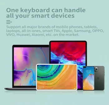 Krievu spāņu Bluetooth Tastatūru, Peli iPad Xiaomi Samsung, Huawei Tālruni, Tabletes Bezvadu Tastatūra Android, IOS, Windows