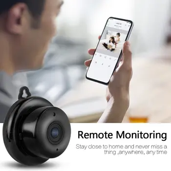 Kruiqi 720P, 960P Home Security, IP Kameras divvirzienu Audio Bezvadu Mini Kamera Nakts Redzamības CCTV WiFi Kameru Baby Monitor pro V380