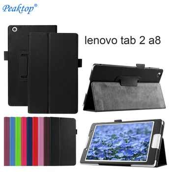 Lenovo tab3 8 TB3-850M/F PU ādas stāvēt aizsardzības Planšetdatori e-Grāmatu Gadījumā, lenovo tab 2 A8-50 A8-50F A8-50LC vāks + pildspalva