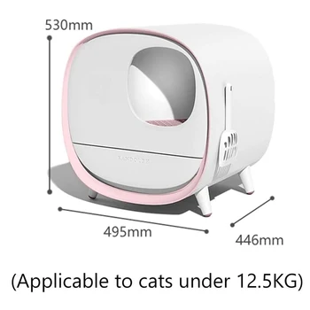 Liels Inteliģento dezodorants Kaķu Pakaiši Kastē Pilnībā slēgtas Tualetes Mācību Komplektu Smart Automātiskā Pet Liiter Tary Kaķu Metienu, Bedpan