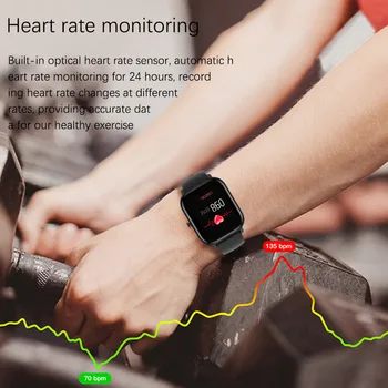 LIGE Modes Smart Skatīties Vīrieši IPX7 Ūdensizturīgs Fitnesa Tracker LED Full Screen Touch Sirds ritma Monitors Sporta Smart Watch Sieviete