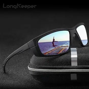 LongKeeper Laukumā Polarizētās Saulesbrilles, Vīriešu UV400 Spogulis, Objektīvs, Saules Brilles Sievietēm Zīmola Dizaina Sporta Braukšanas Aizsargbrilles oculos de sol
