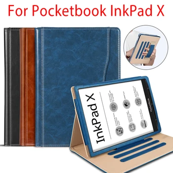 Luksusa Lietu Pocketbook InkPad X 2020 e-Reader Cover Gadījumā ar rokas turētāju Pocketbook InkPad X10.3