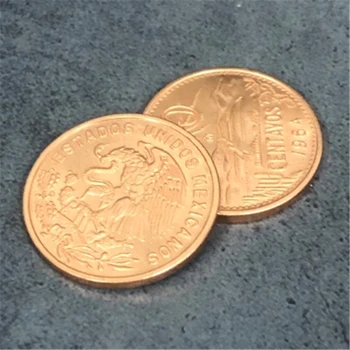Magnētiskā Meksikas 20 Centavo Monētas Burvju Triki (Super Spēcīga, 2.86 cm, Vara) Slēgt Ielas Posmu Burvju Butaforijas Veidojums