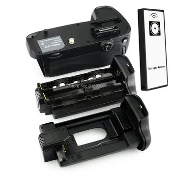 MB-D15 Battery Grip + INFRASARKANO staru Tālvadības pults Nikon D7100 D7200 Digitālajām SLR Kamerām, LV-EL15 ENEL15.