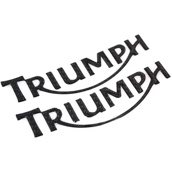 Melna Oglekļa Motociklu Emblēmas Nozīmīti Decal 3D Tvertne Riteņu Logo TRIUMFS
