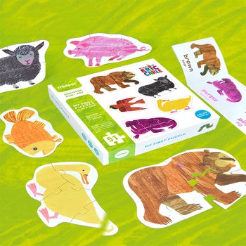 MiDeer Bērnu Hungry Caterpillar Dzīvnieku Izziņas Apgaismības Puzzle Bērnu Big Agrīnās Izglītības Rotaļlietas, Dāvanas Bērniem