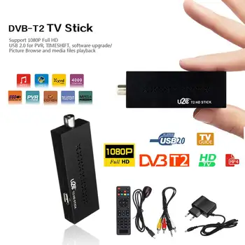 Mini DVB-T2 Freeview HD TV Uztvērēju, kas Top Lodziņu Virszemes Ciparu TV Uztvērējs DVB HDMI-saderīgam