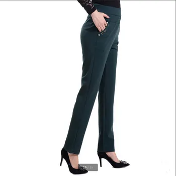Modes Augsta vidukļa sieviešu bikses Atpūtas Elastīgs sieviete, bikses, Liela izmēra sieviešu bikses, Pavasara/rudens Sieviešu apģērbu BN3624