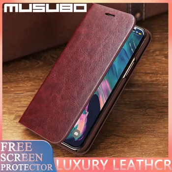 MUSUBO Luksusa iPhone 11Pro Max Telefonu Gadījumā Segtu 8 Plus 7, Plus Flip Reizes Magnētisko XR XS Kartes Slota Stāv Aizsardzības Antifall