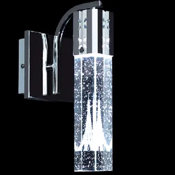 Mūsdienu 3w led kristāla sienas lampas viesistaba romantiska burbulis kristāla sienas apgaismojuma led spīdumu sienas lampas AC 90--260V