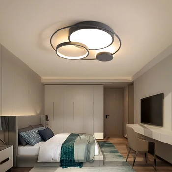 Mūsdienu LED Griestu Gaismas viesistaba, Guļamistaba, kabinets Pelēkā virsmas montēta Griestu Lampas