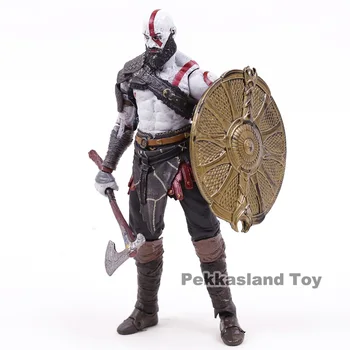 NECA PS4 Kara Dievs Kratos PVC Rīcības Attēls Kolekcionējamus Modelis Rotaļlietas