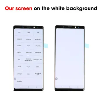 Ori SAMSUNG Galaxy Note 8 9 Super AMOLED OLED Displejs LCD Touch Screen Displejs Digitizer Montāža Nomaiņa, Jaunas OEM
