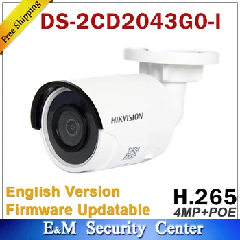 Oriģināls angļu Hikvision DS-2CD2043G0-es varu nomainīt DS-2CD2042WD-es 4MP POE Tīkla Bullet Surveilliance CCTV IS Drošības Kameras