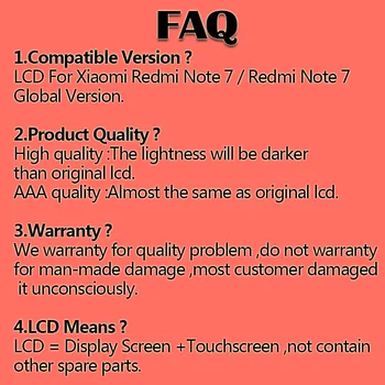 Oriģināls Pārbaudīta Xiaomi Redmi, Ņemiet vērā, 7 LCD Displejs Ekrānā Pieskarieties Digitizer Montāža Redmi Note7 LCD ar Kadru Daļas Remonts