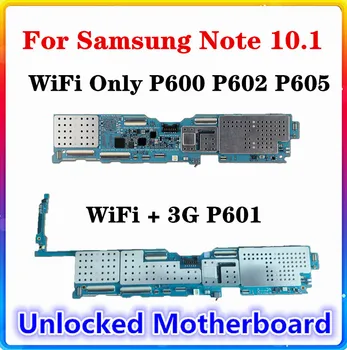 P600 P602 P601 P605 Mātesplati 16/32G Samsung Galaxy Note 10.1 Edition Sākotnējais Aizstāj Mainboard Android OS WIFI / 3G SIM