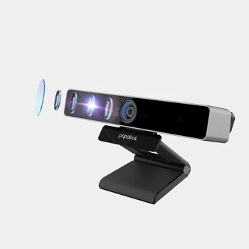 PAPALOOK PA920 Webcam Ultral HD, 2K live Web Kamera Ar Fiksēta Fokusa Mikrofons Trokšņa Samazināšana, Privātuma Vāku un Statīvu PC