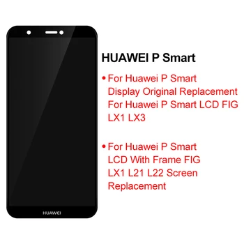Par Huawei P Smart Ekrāna Baudīt 7S ATT-LX1 LX3 L21 L22 LCD Displejs, Touch Screen Digitizer Montāža Baudīt 7S LCD Ar Rāmi