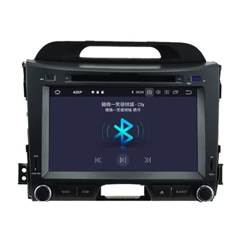 Par KIA Sportage Android10 Radio 2011. -. gadam Multivides Audio PX5 Auto DVD Atskaņotājs, GPS Navi Galvas vienības Autoradio kasešu diktofonu